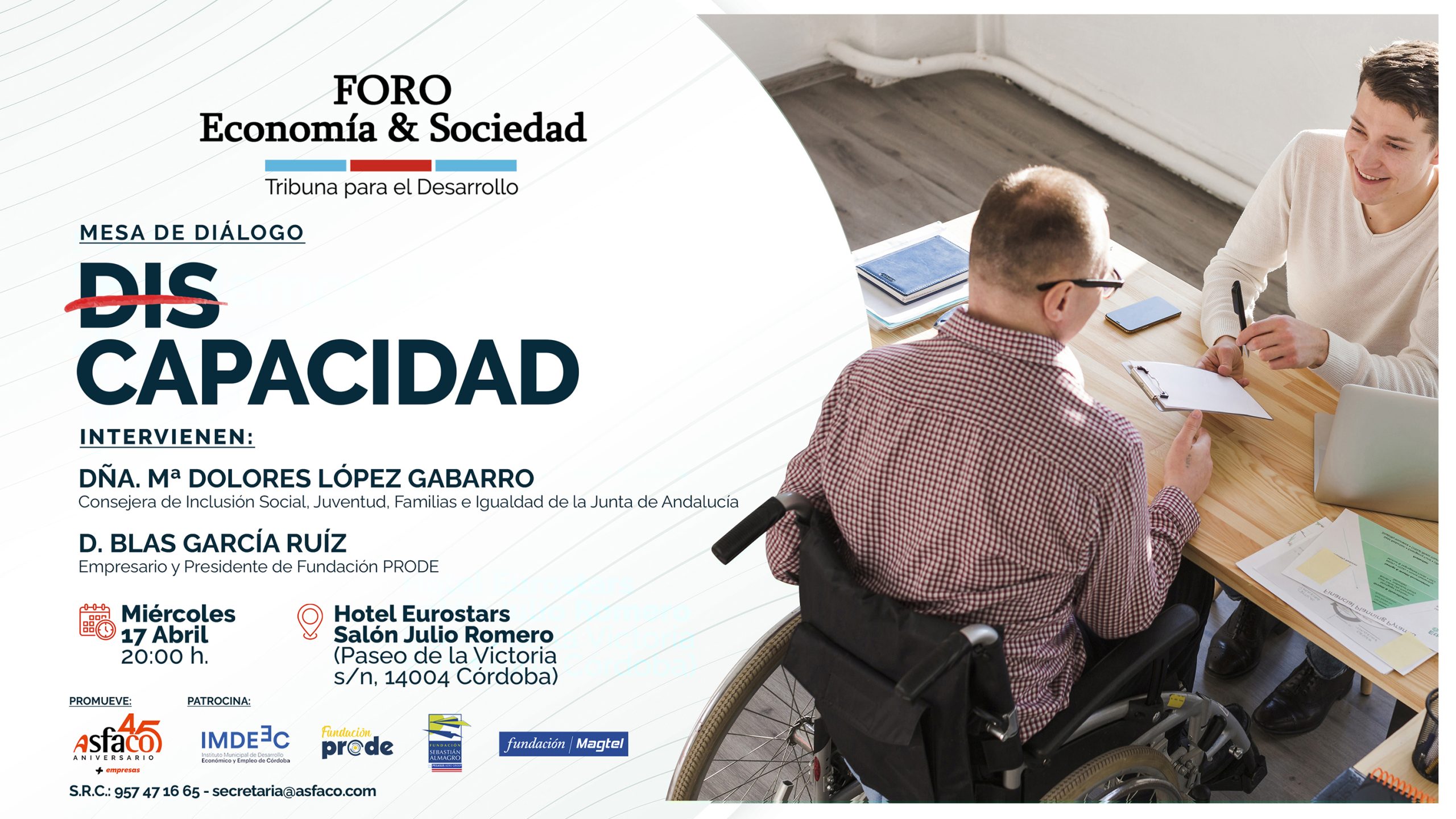 FORO ECONOMÍA Y SOCIEDAD DE CÓRDOBA: DISCAPACIDAD